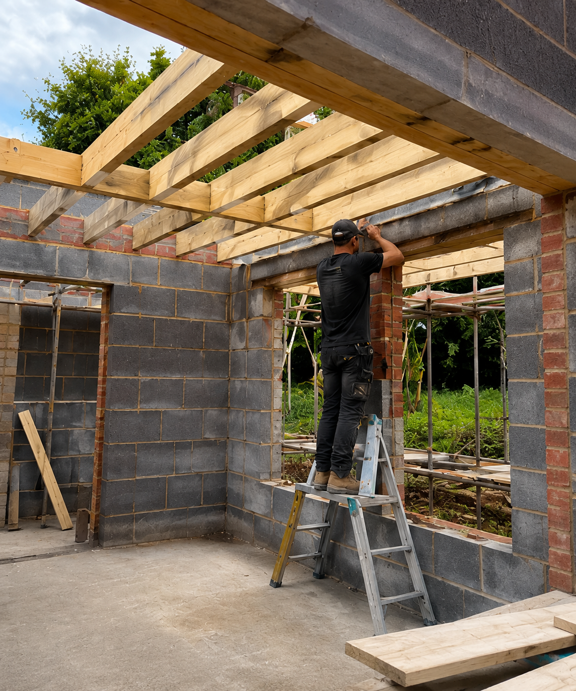 Skilled Cottle Construction tradespeople at work